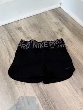 Nike Black Criss-Cross Training Shorts